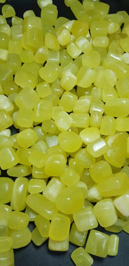 1 KG Lemon Calcite Tumbles - Online Crystal Shop