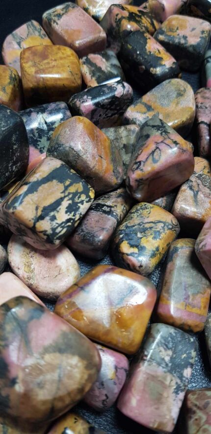 1kg Rhodonite Tumbles for Sale | Buy Crystals Online