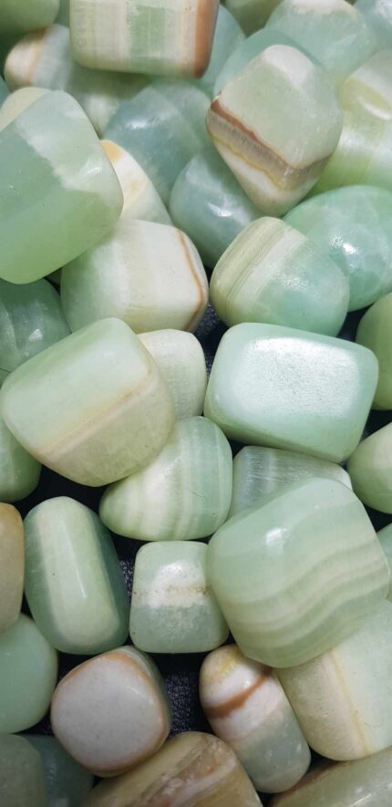 Pistachio Calcite Tumbles - 1kg | Buy Crystals Online