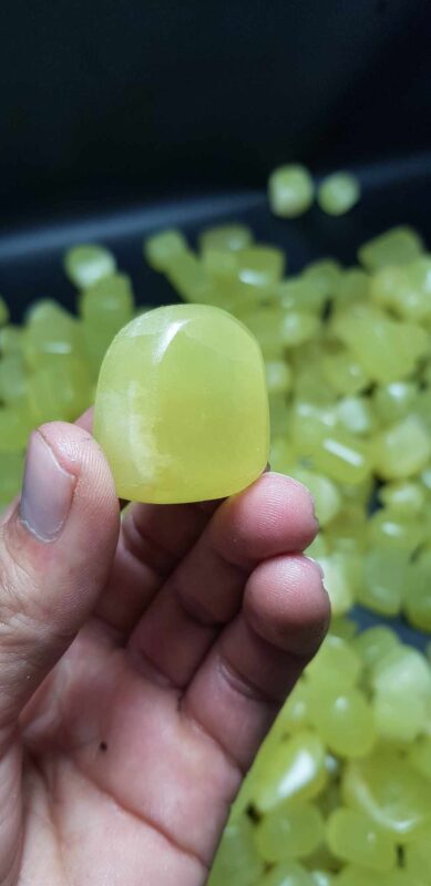 1 KG Lemon Calcite Tumbles - Online Crystal Shop